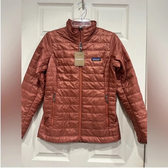 Patagonia Women’s XXL Nano Puff Jacket NWT Burl Red Puffer Puffy - Picture 1 of 9
